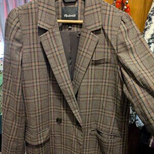 Madewell Caldwell Double-Breasted Blazer Size M